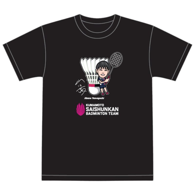 山口茜選手 似顔絵Tシャツ 2024ver.