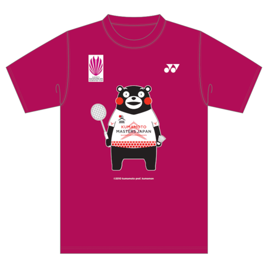 熊本マスターズジャパンロゴTシャツ（ダークピンク）